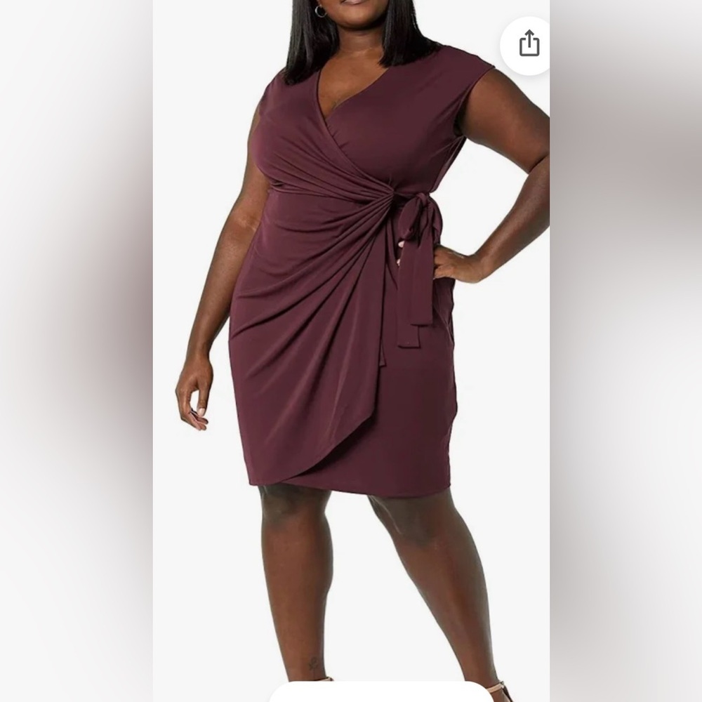 Amazon Essentials woman’s classic wrap shealth dress; size:various